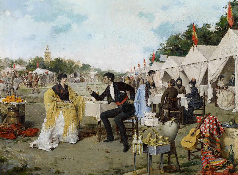 Aragon jose Rafael En la feria china oil painting image